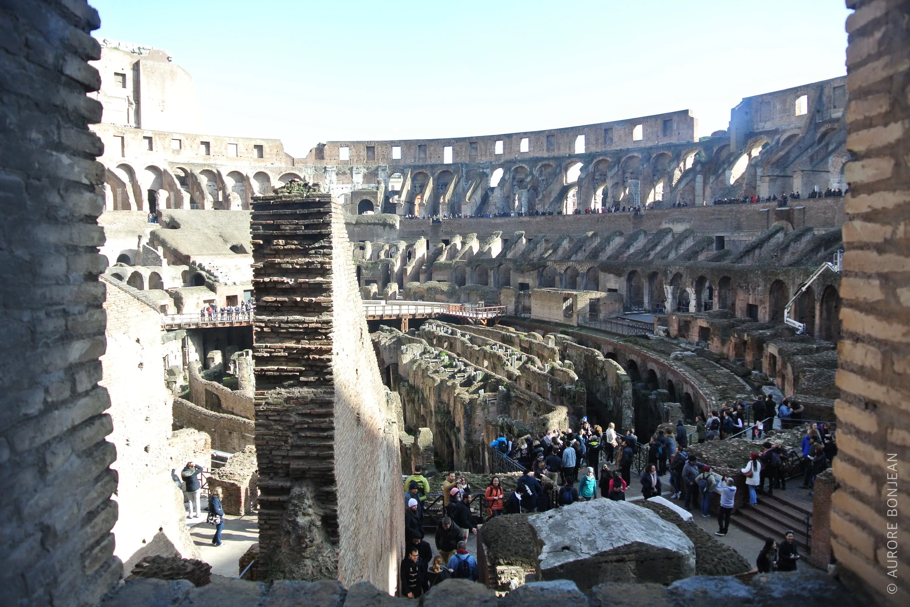 Dans le Colisée de Rome