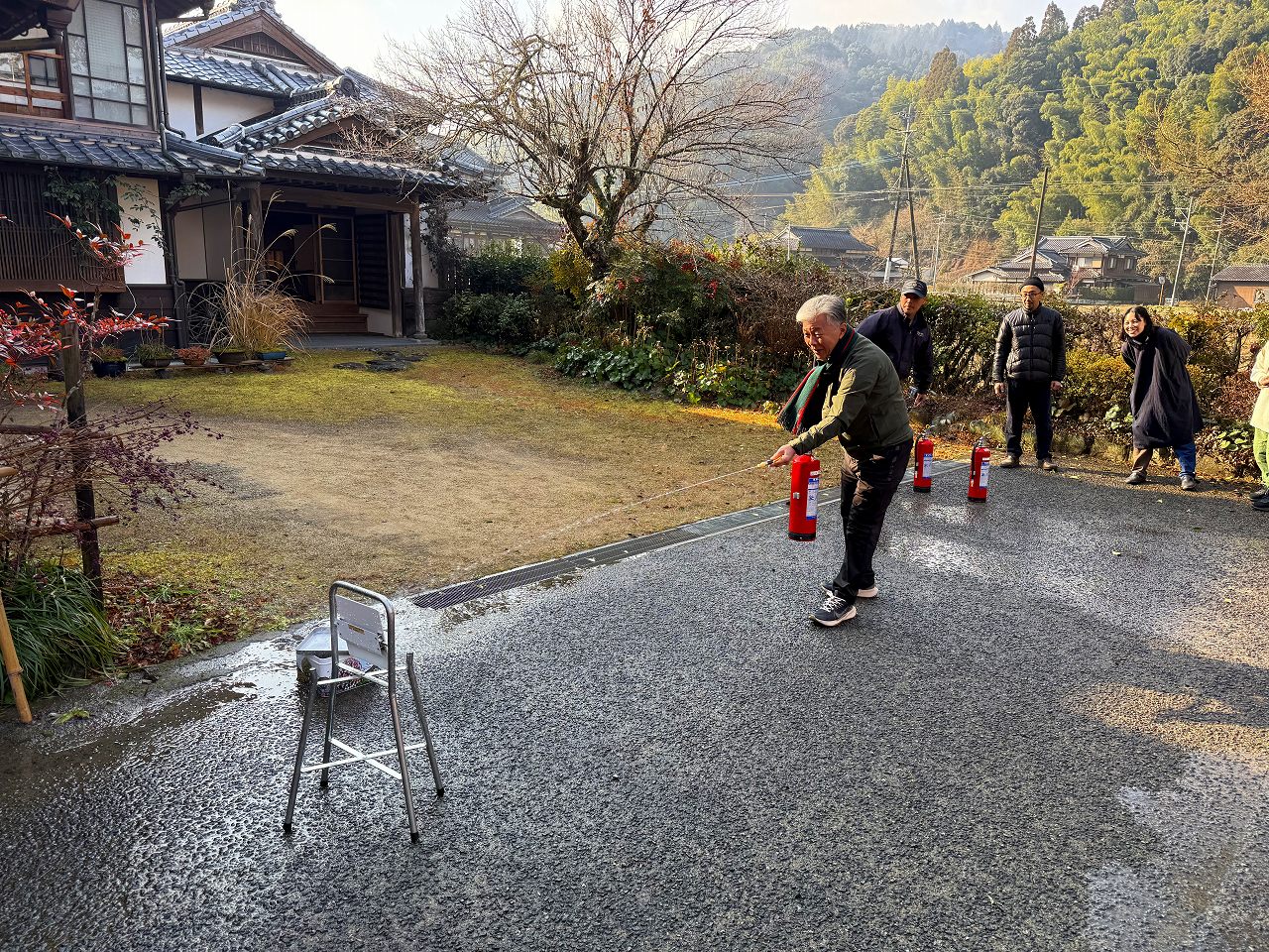 【立花】文化財防火デーに伴う火災防ぎょ訓練実施