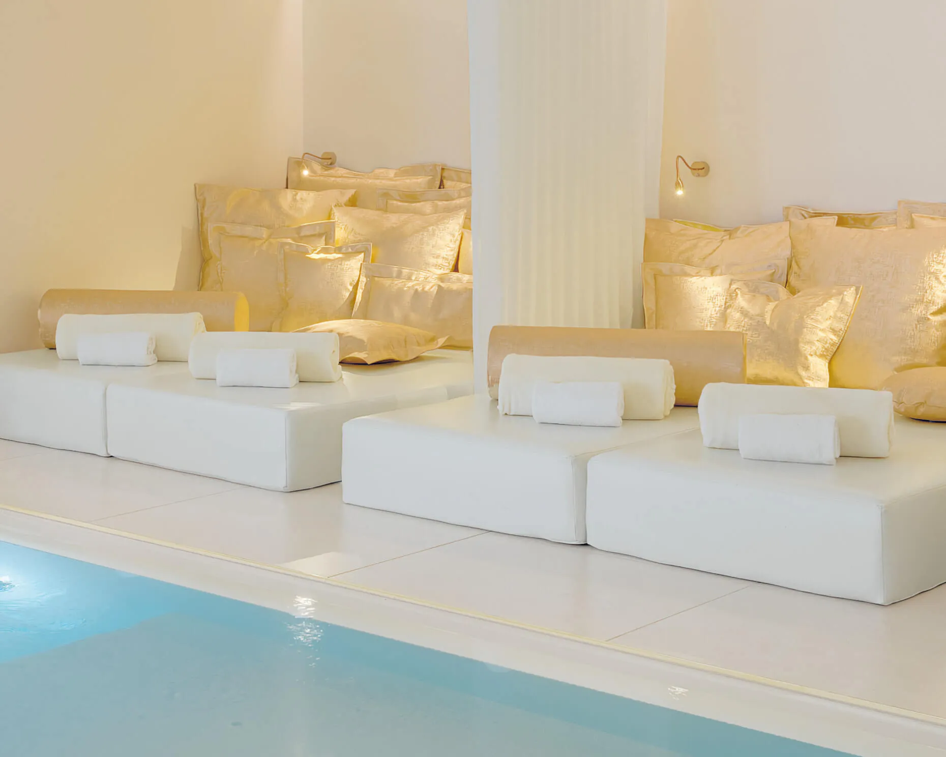 Spa Lounge im Grand Spa der Villa Contessa | © Villa Contessa - 5 Sterne Superior Hotel & Spa Resort - Bad Saarow / Brandenburg