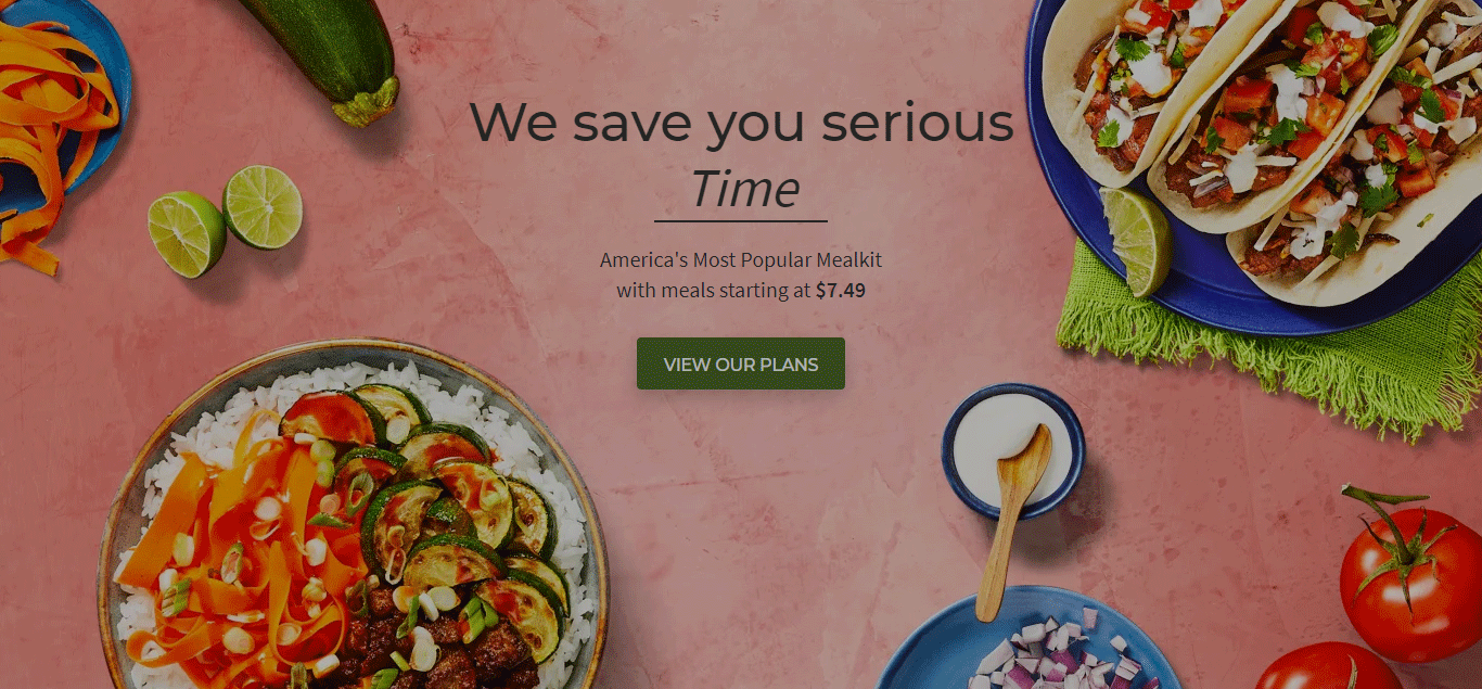 Hello fresh landing page