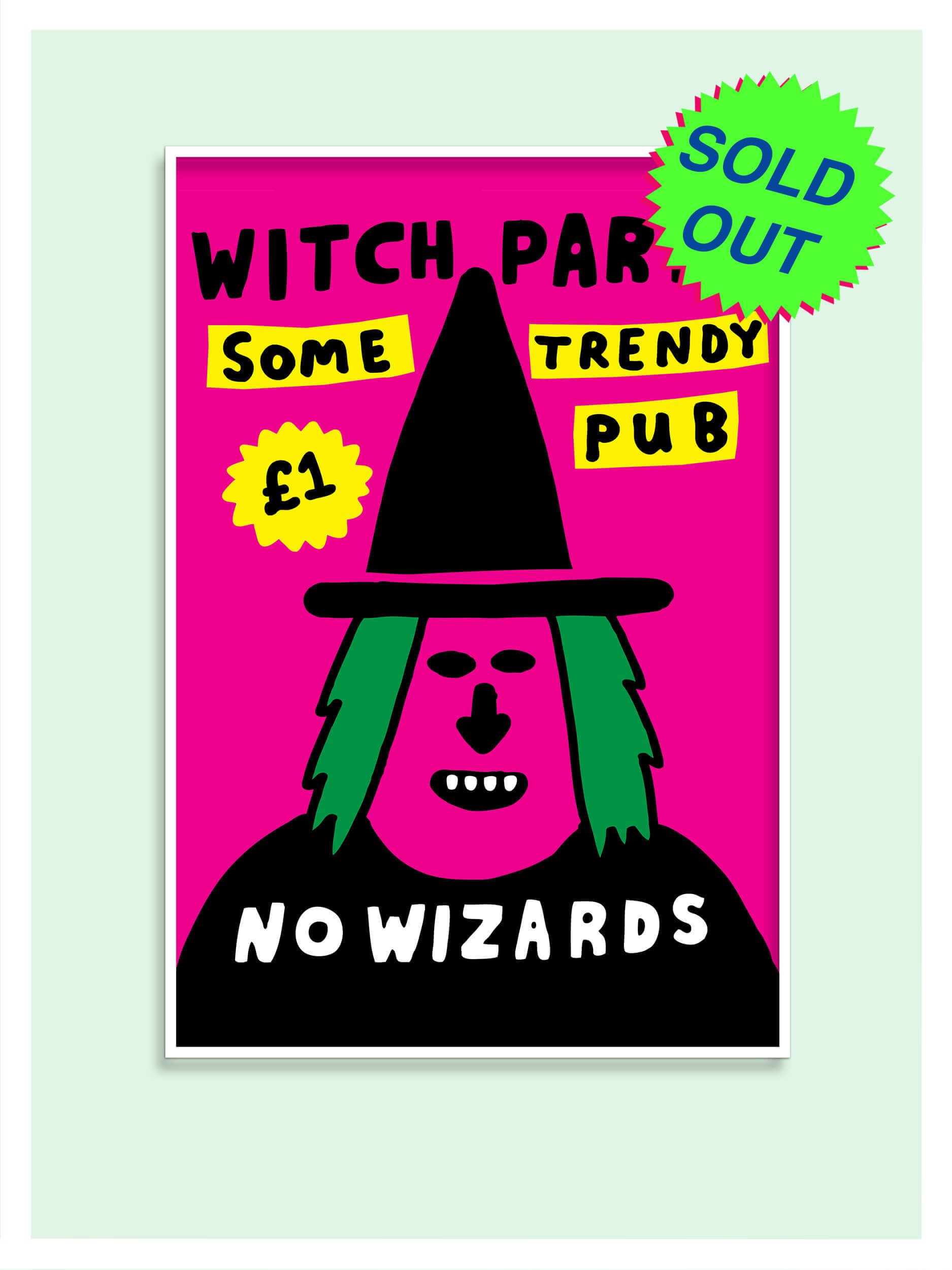 Witch Party Screenprint - BLACK FRIDAY OFFER