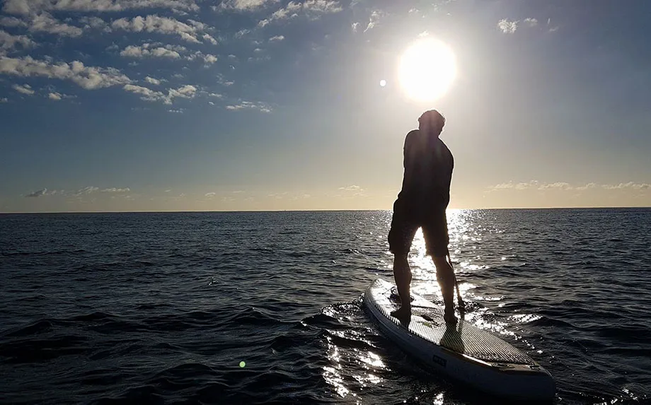 Michael Walthe beim Long Distance SUPing
