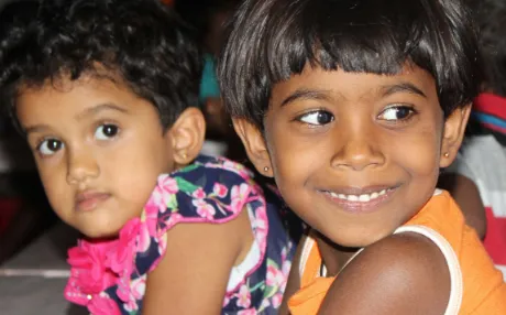 Happy children in one of the many Sri Lankan kindergartens supported by Paulchen Esperanza.