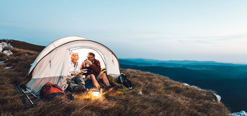 senior-couple-camping