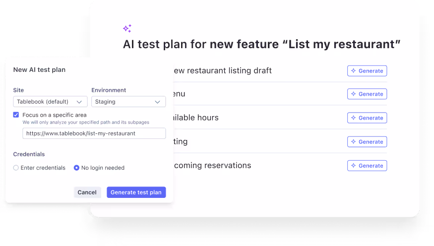 Rainforest AI testing cycle