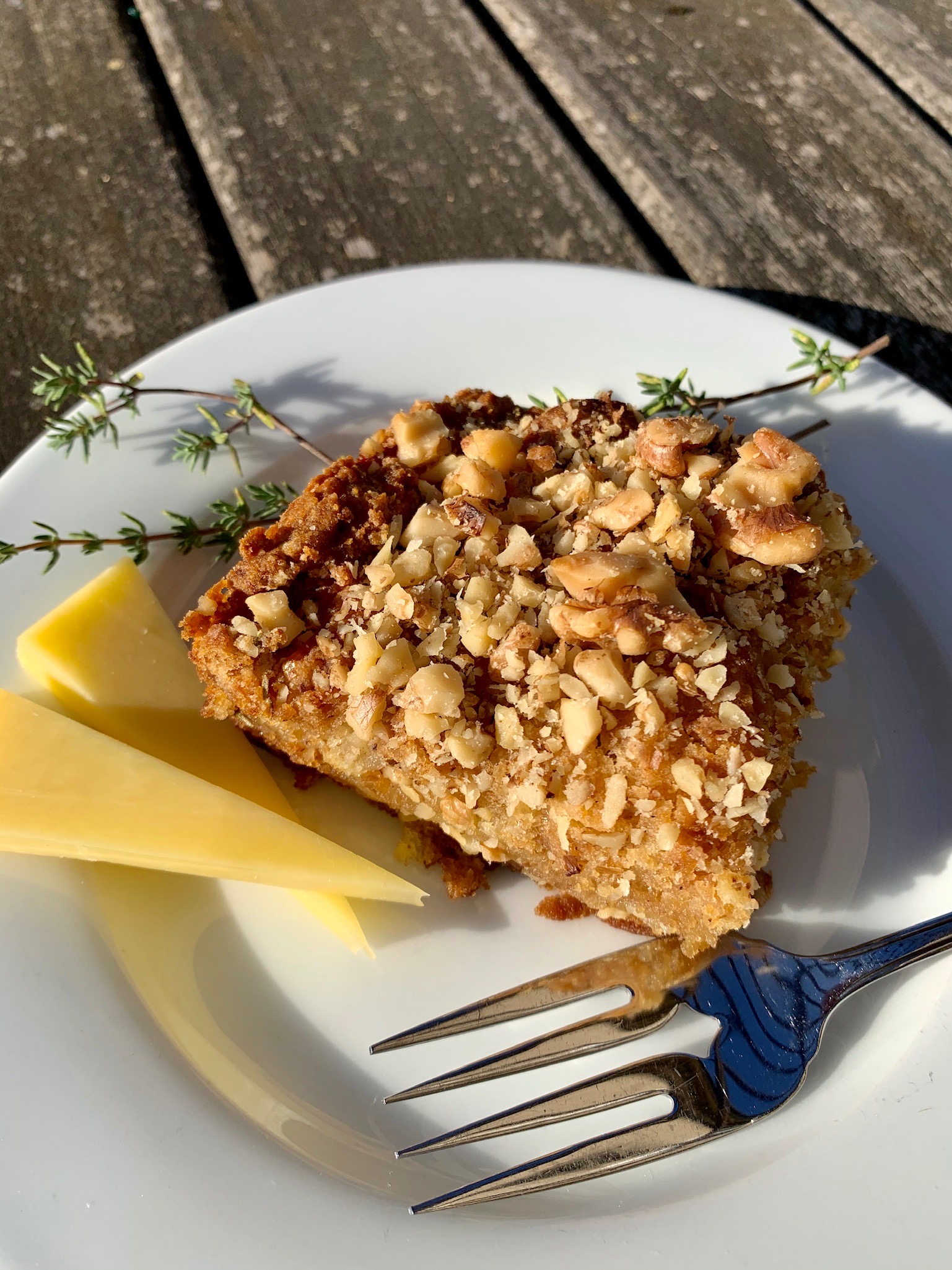 Apple Cheddar Snack Cake