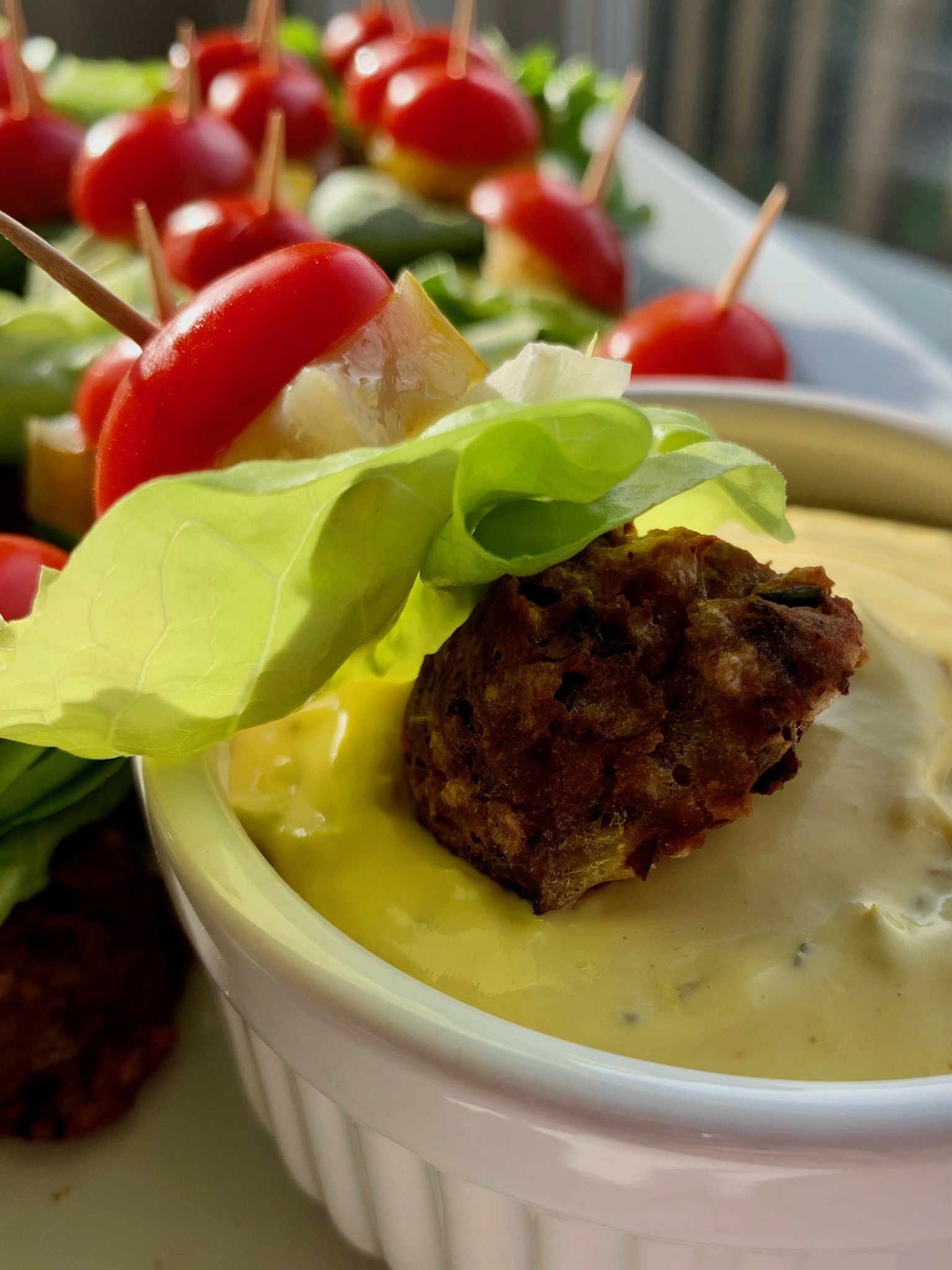 Veggie Burger Bites