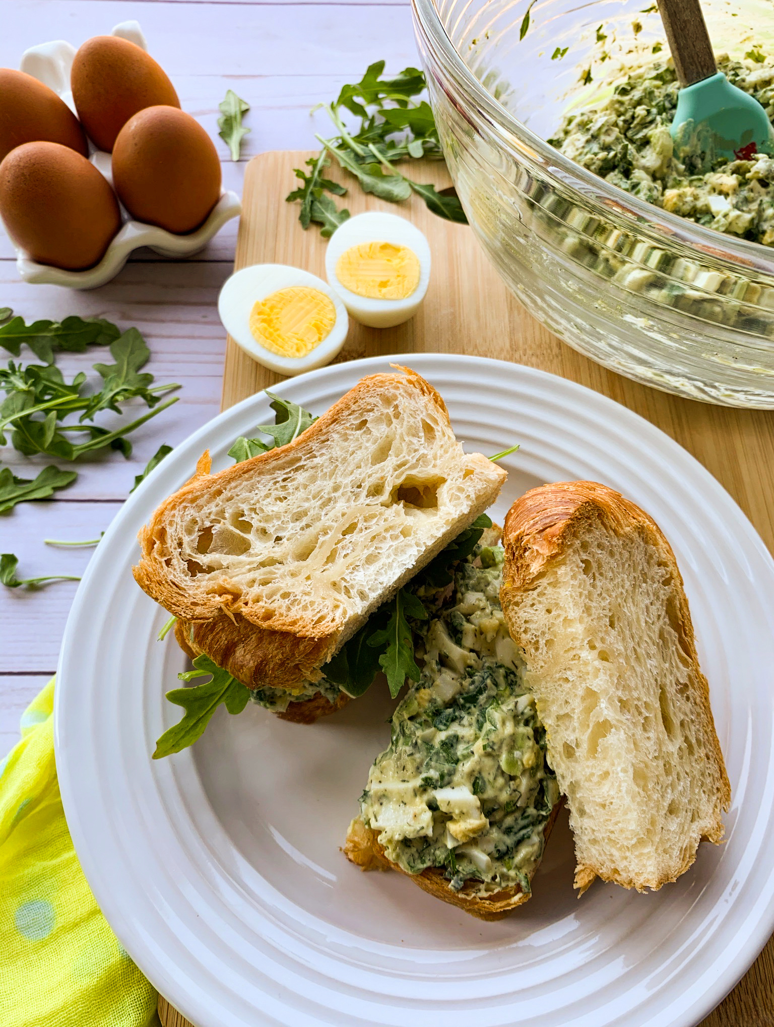 Avocado Green Goddess Egg Salad