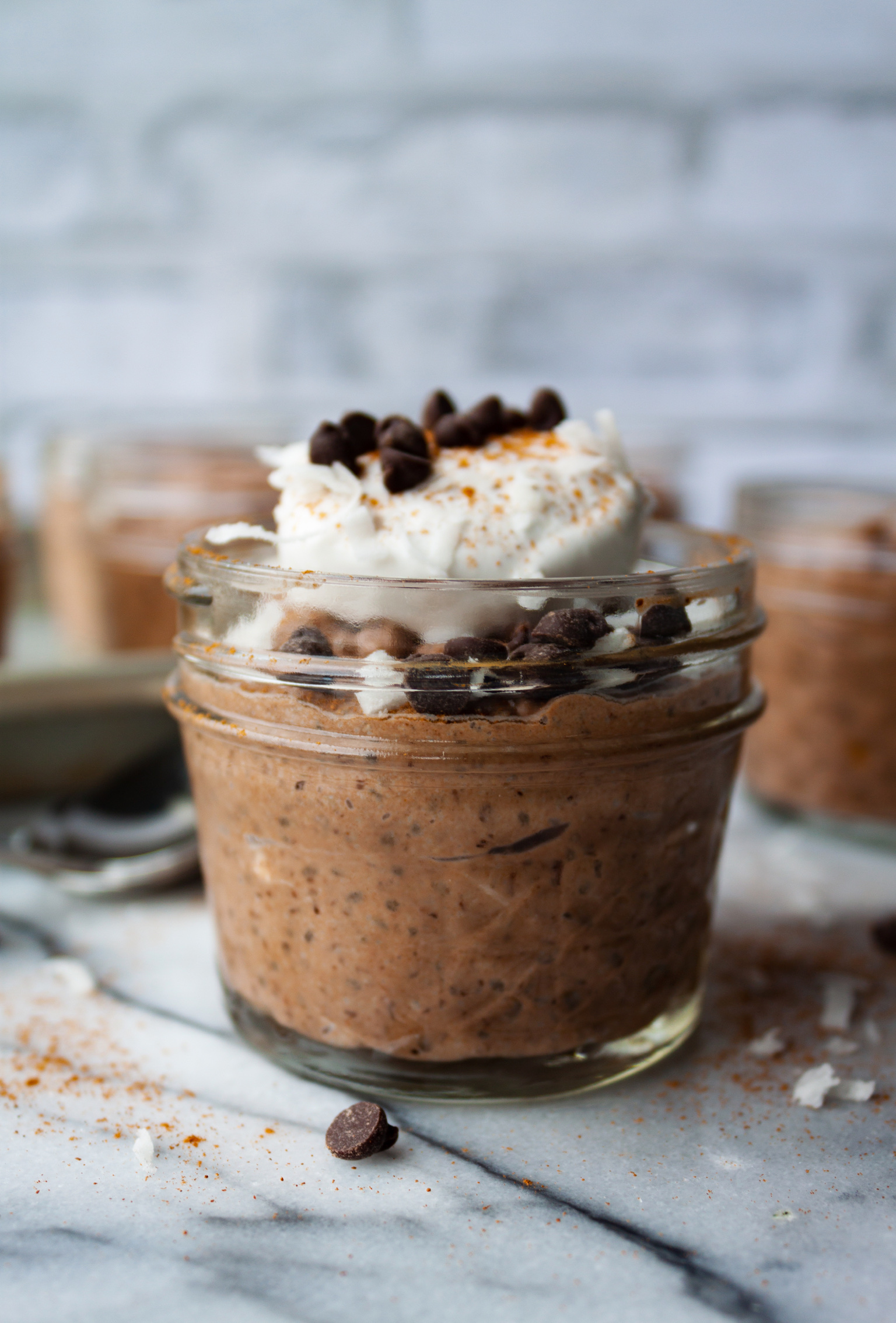 Spiced Cocoa Chia-Flax Pudding