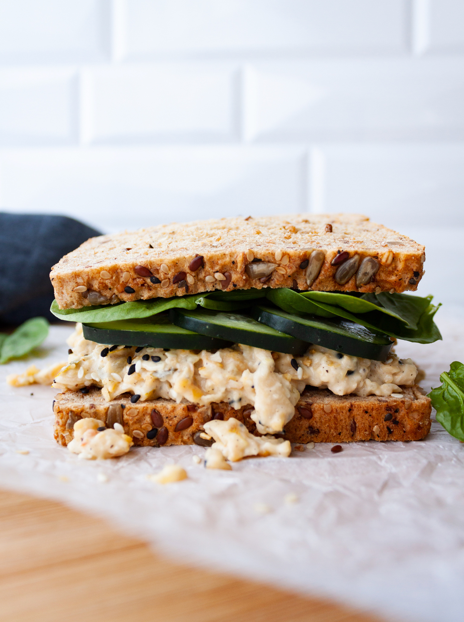 Everything Bagel Chickpea Salad Sandwiches