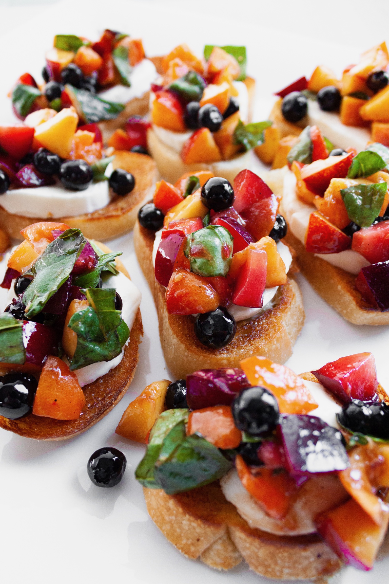 Summer Stone Fruit Bruschetta