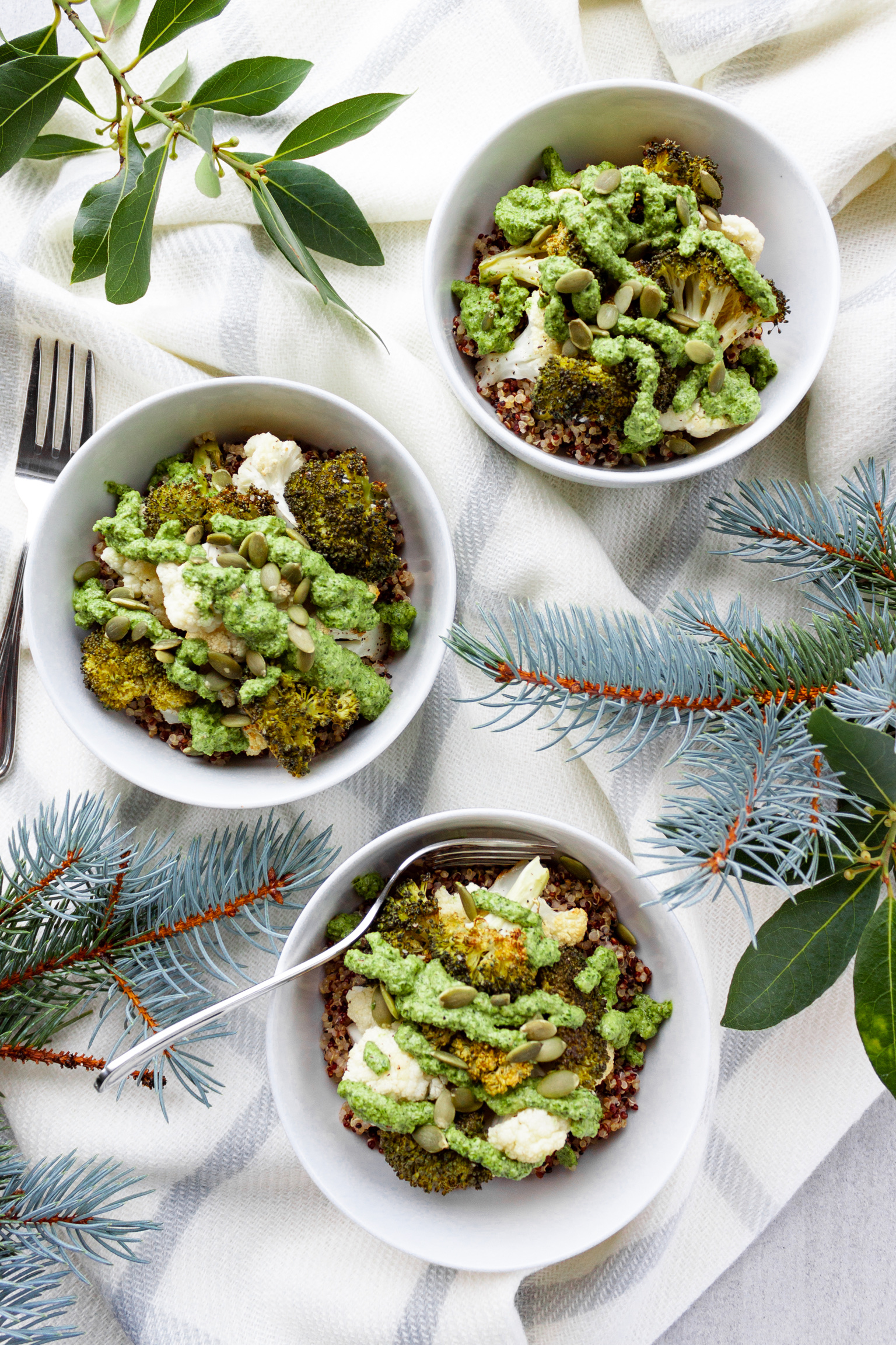 Winter Green Bowls