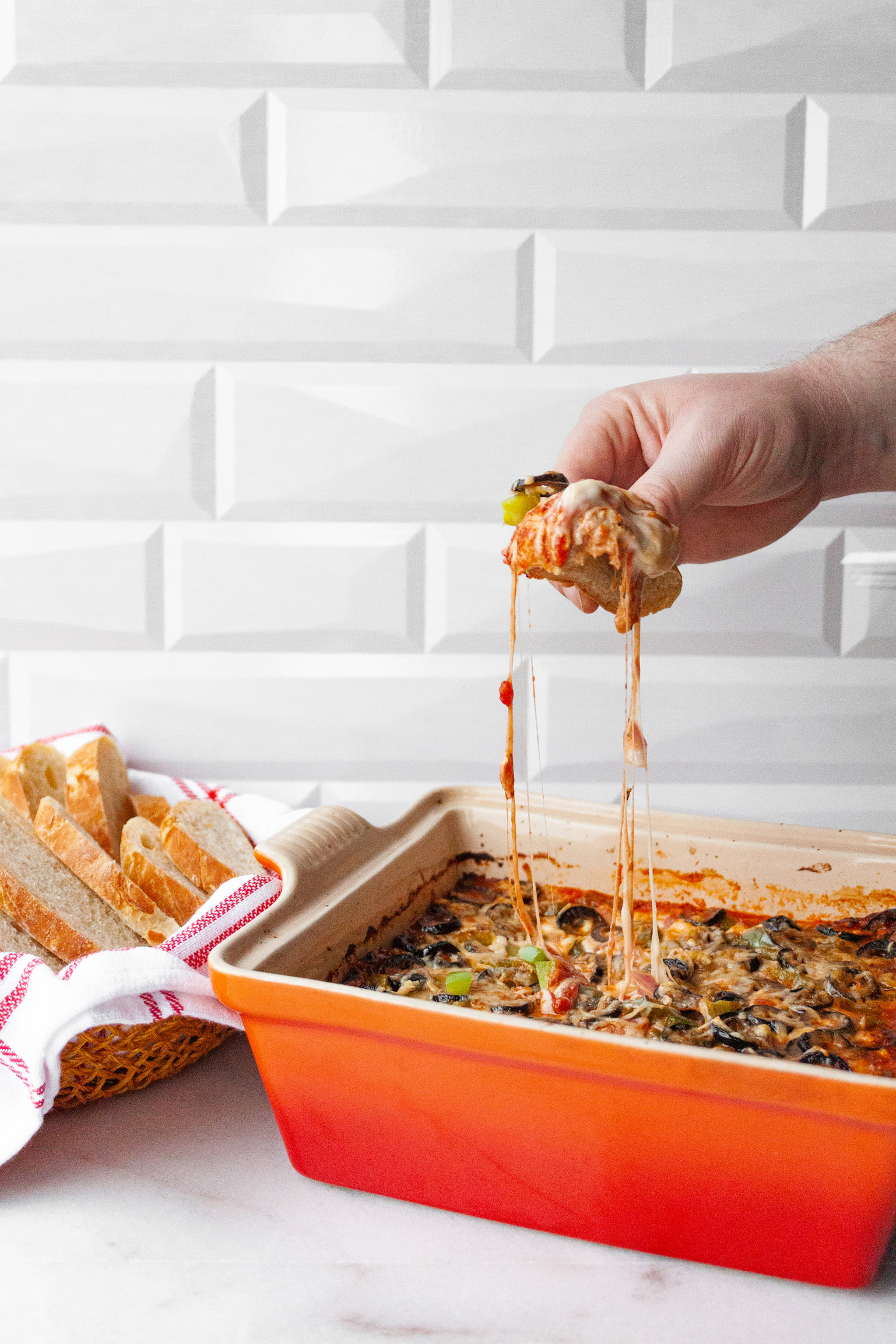 Veggie Pizza Dip