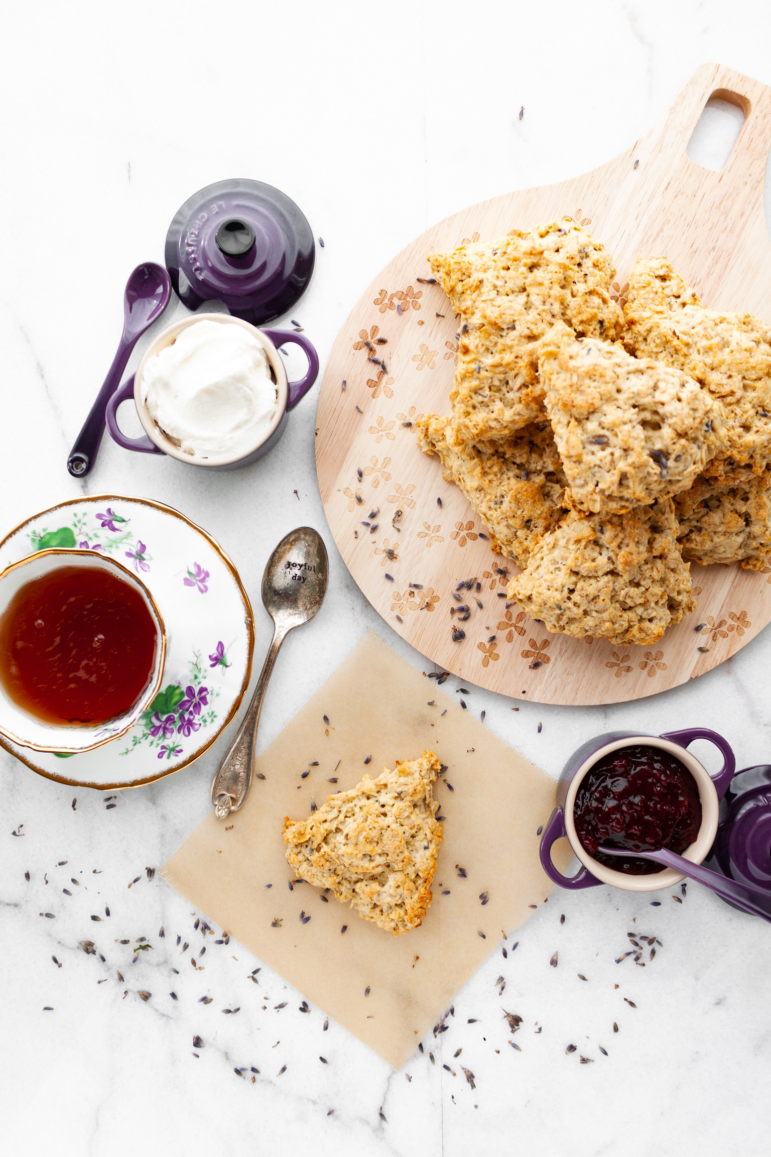 Lavender Oat Scones