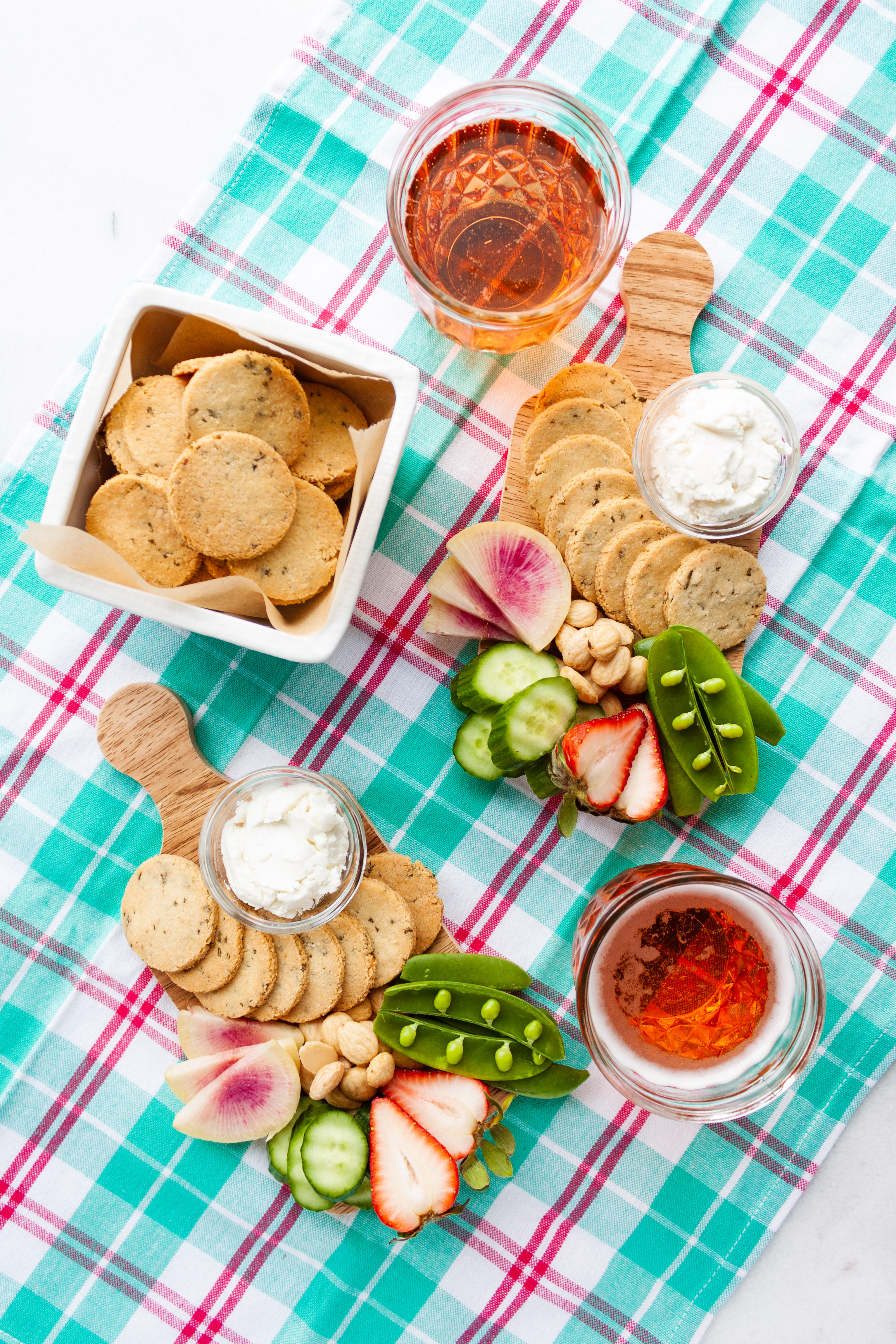 Spring Herb Cracker Snack Boards