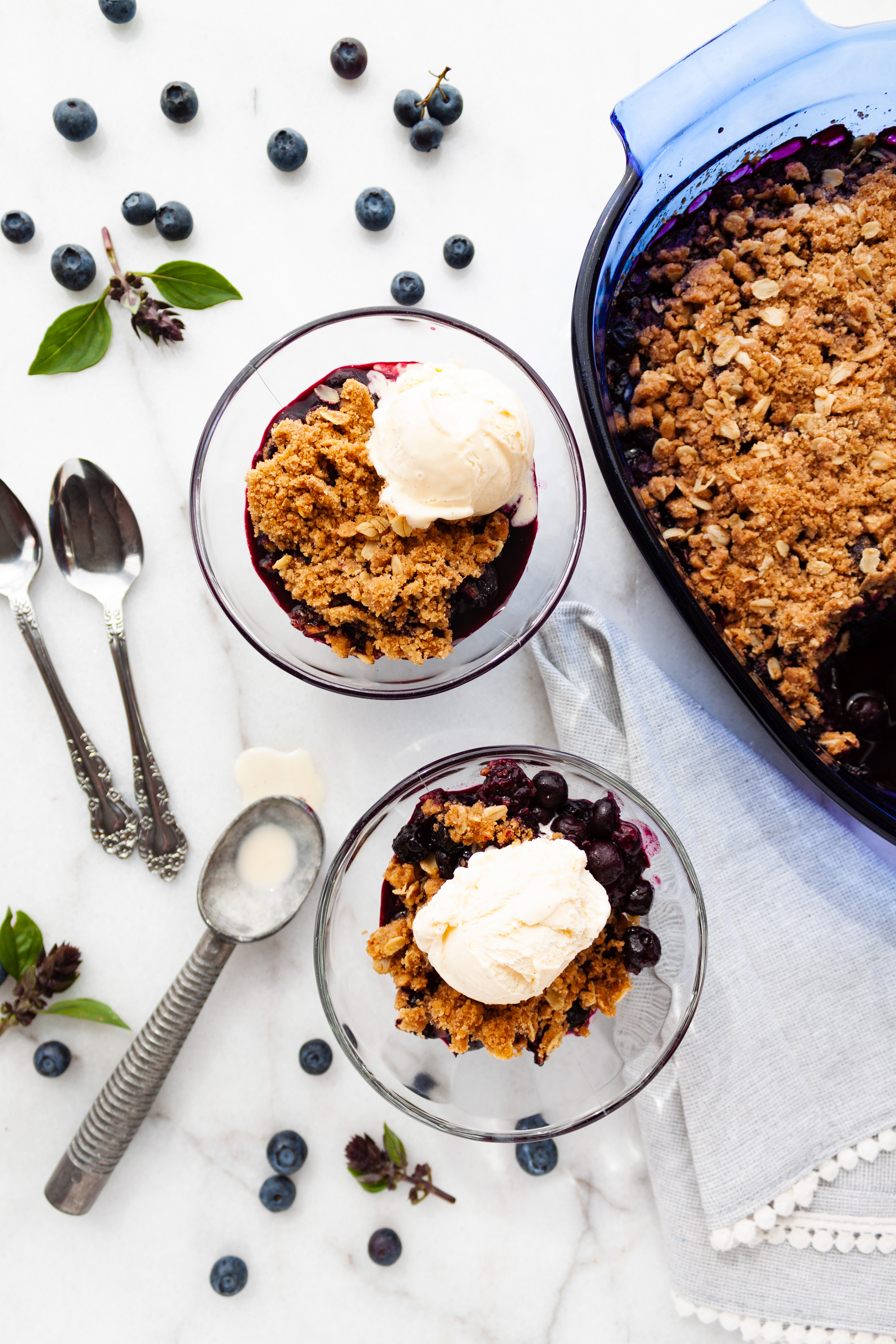 Blueberry Basil Crisp