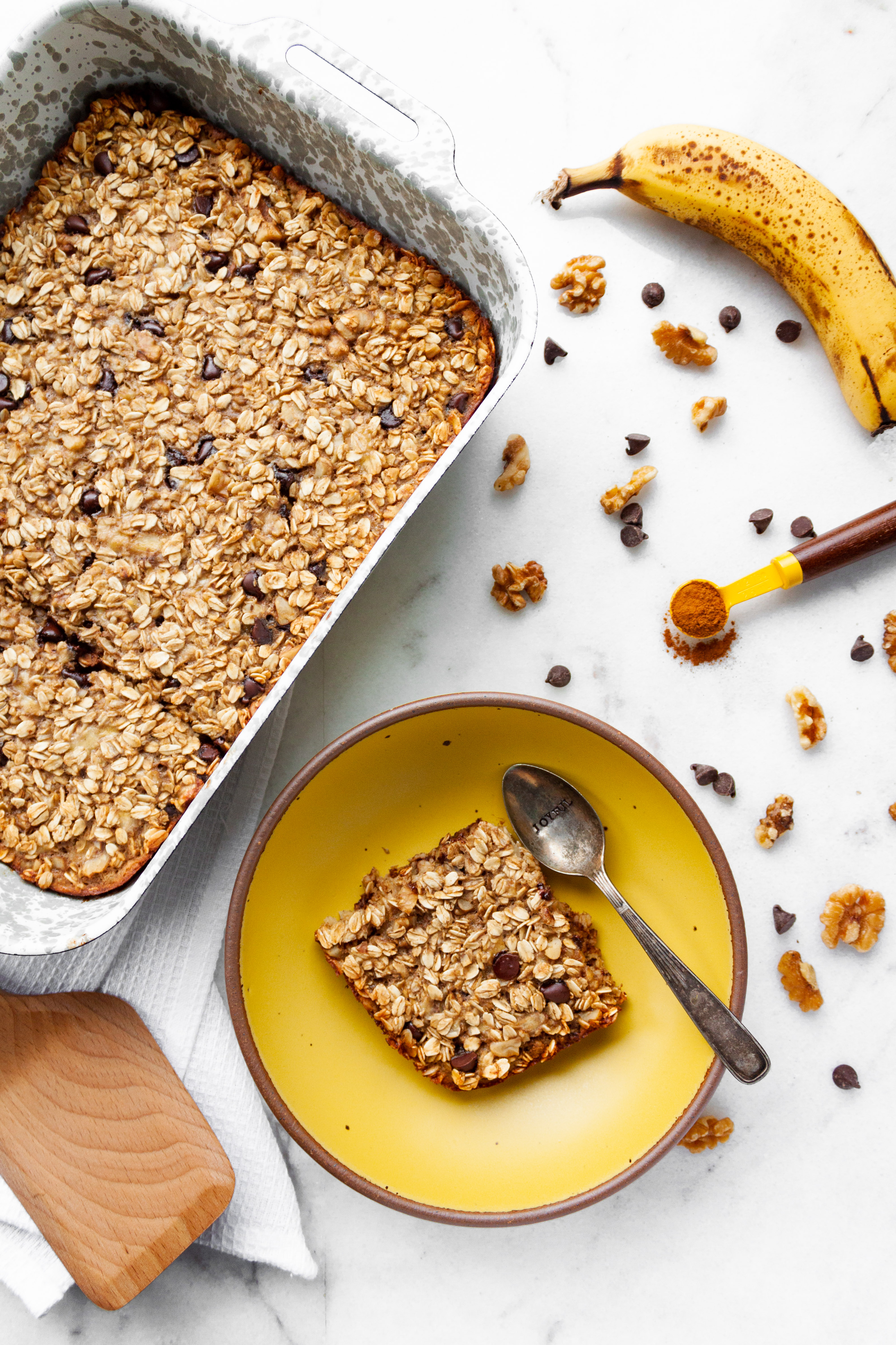Banana Bread Baked Oatmeal
