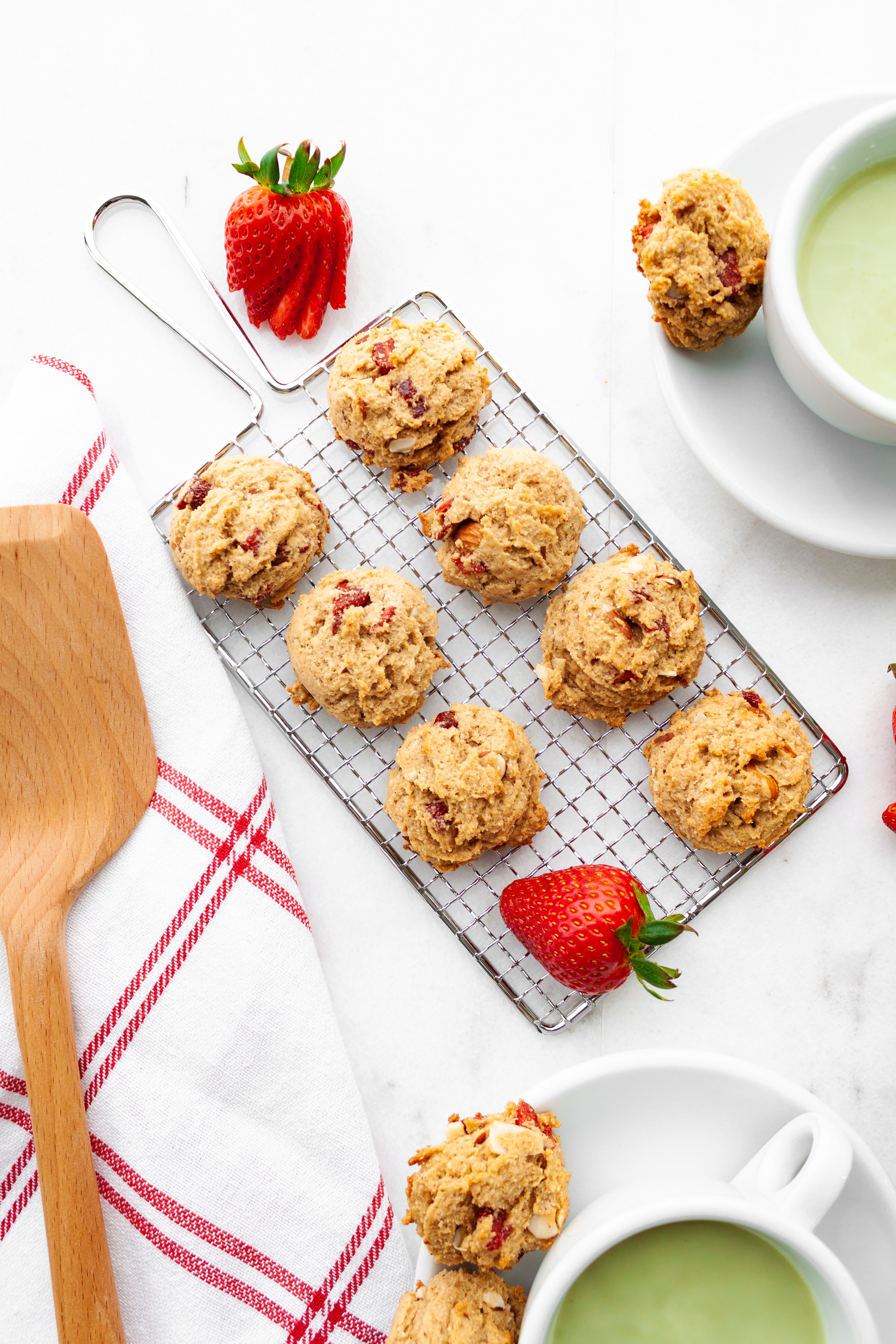 Strawberry Almond Cookies