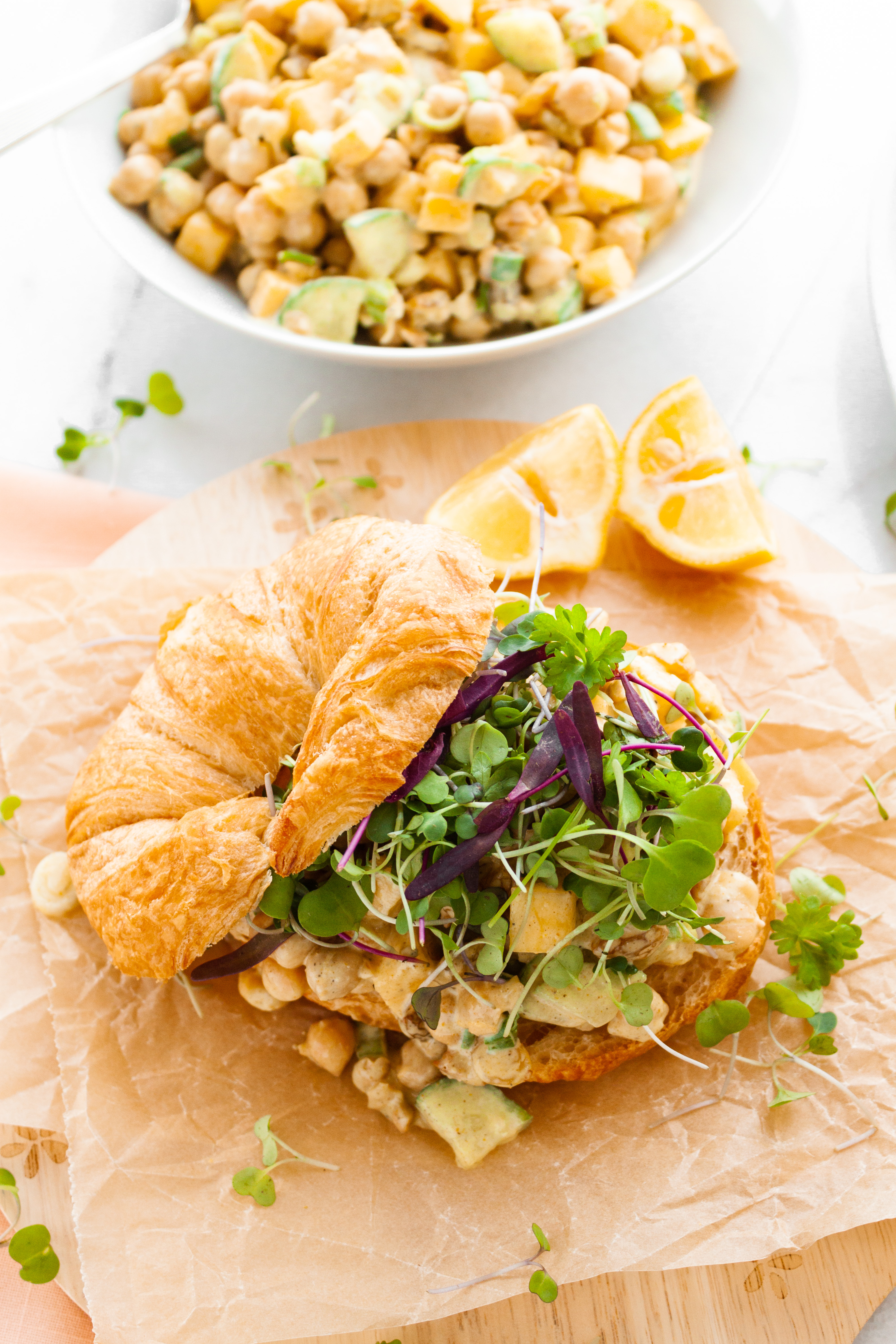 Mango Curry Chickpea Salad