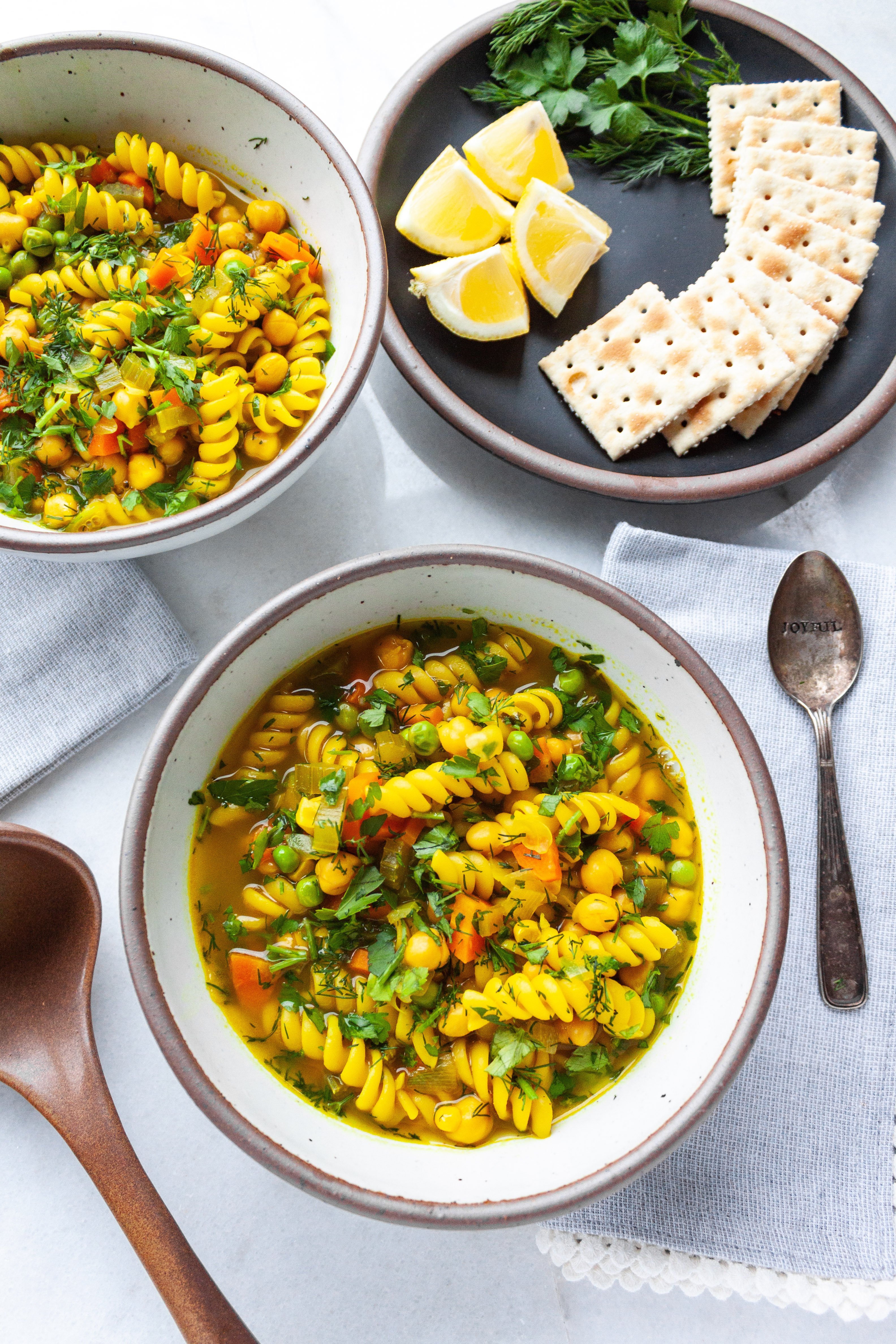 Chickpea and Noodle Soup
