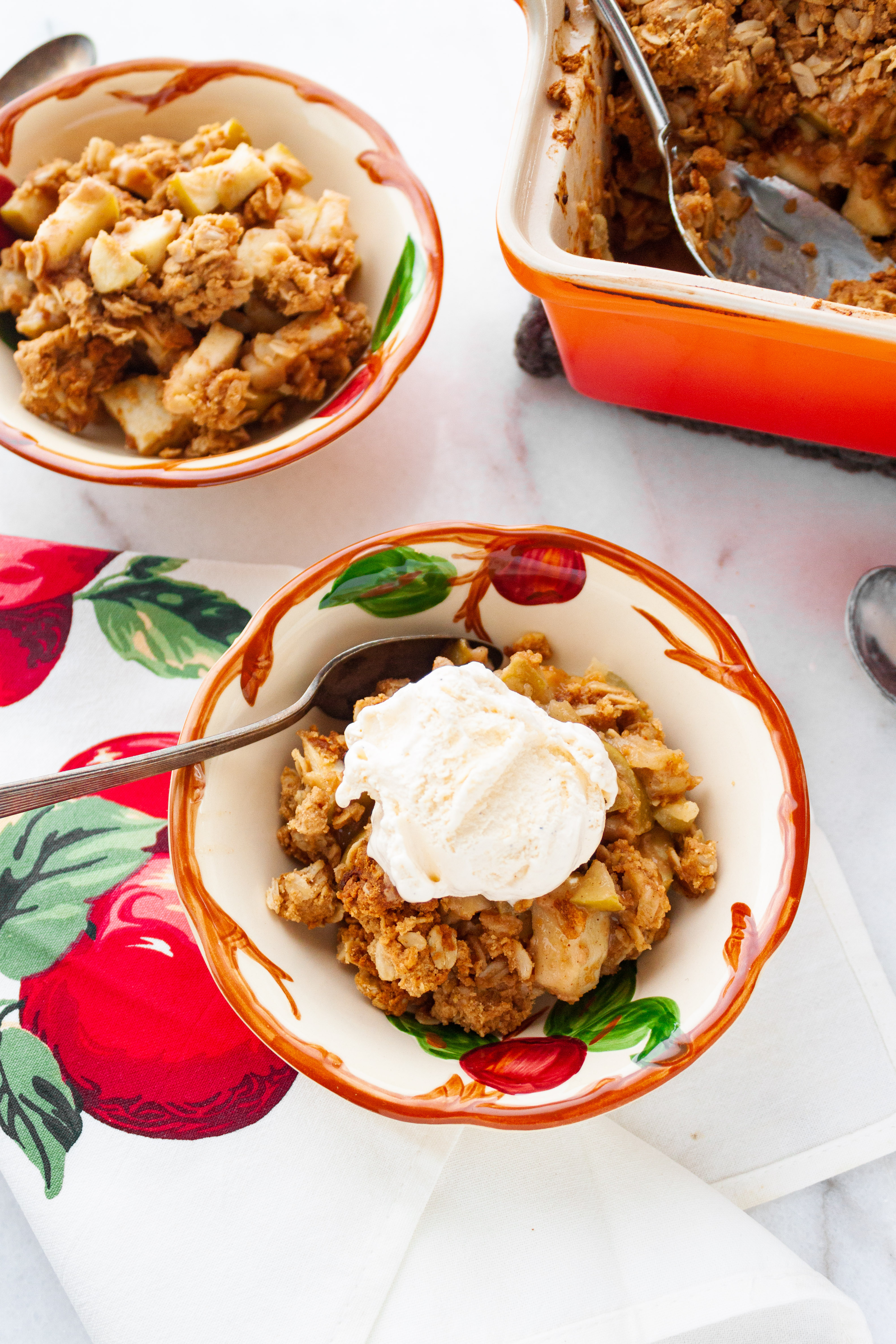 Peanut Butter Apple Crisp