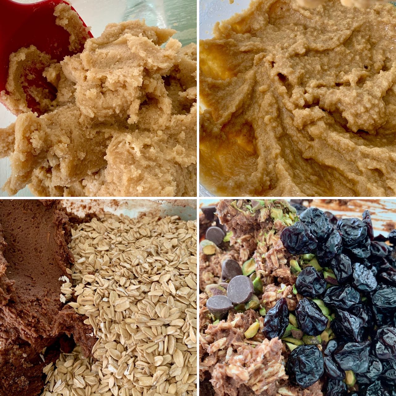 Steps of assembling the cookie dough