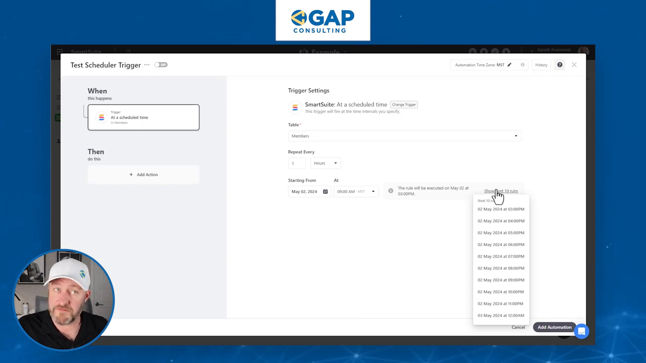 Accessing Automations in SmartSuite