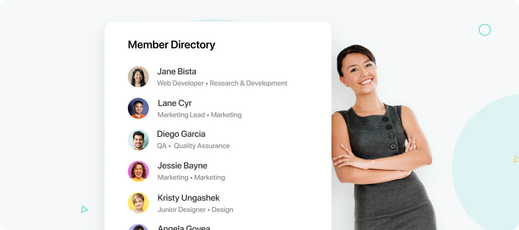 Member Directory keeps you in touch with your teammates