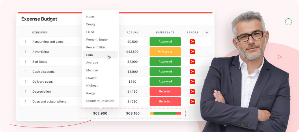 See column totals in Grid View