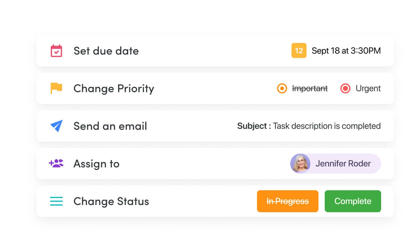 SmartSuite's automation capabilities in action