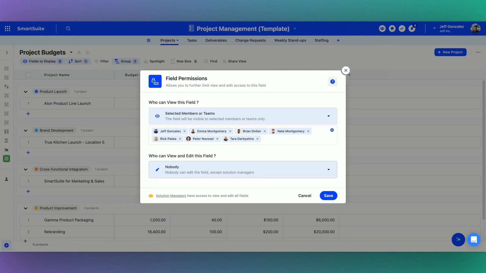 SmartSuite Permissions SmartSuite Permissions