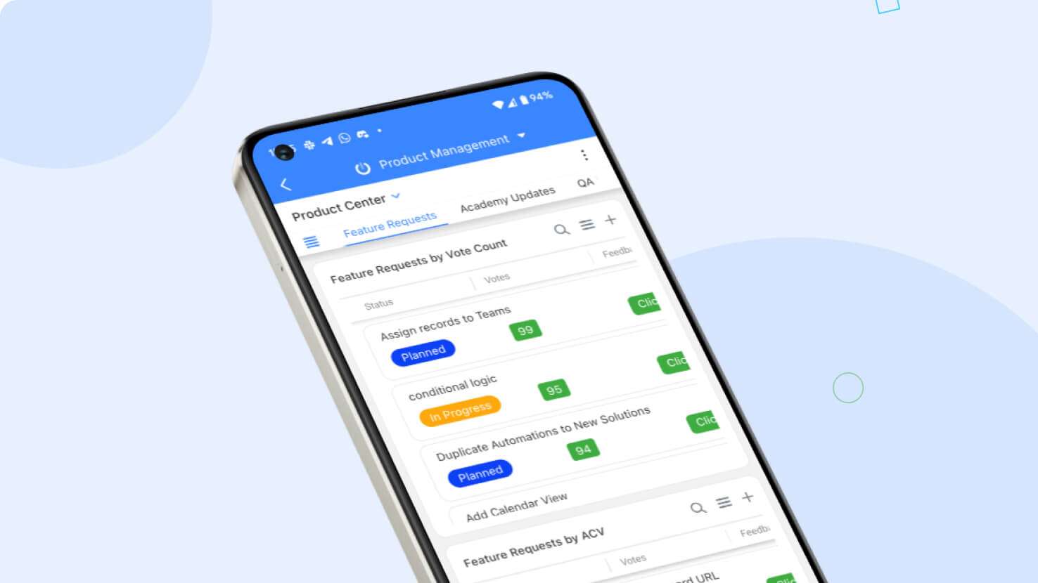 Whats New page - Dashboards - Grid View Widget