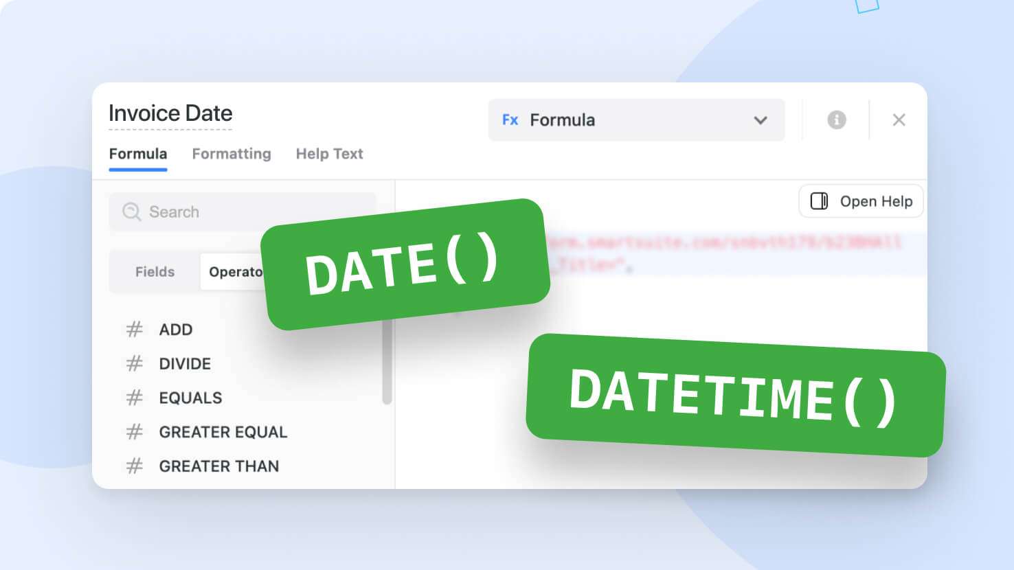 Whats New page - Date and DateTime