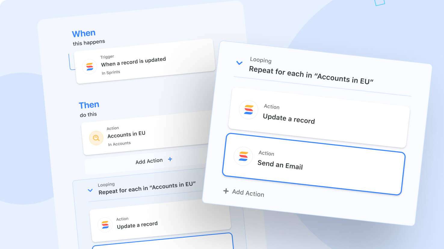 Whats New page - Looping Action
