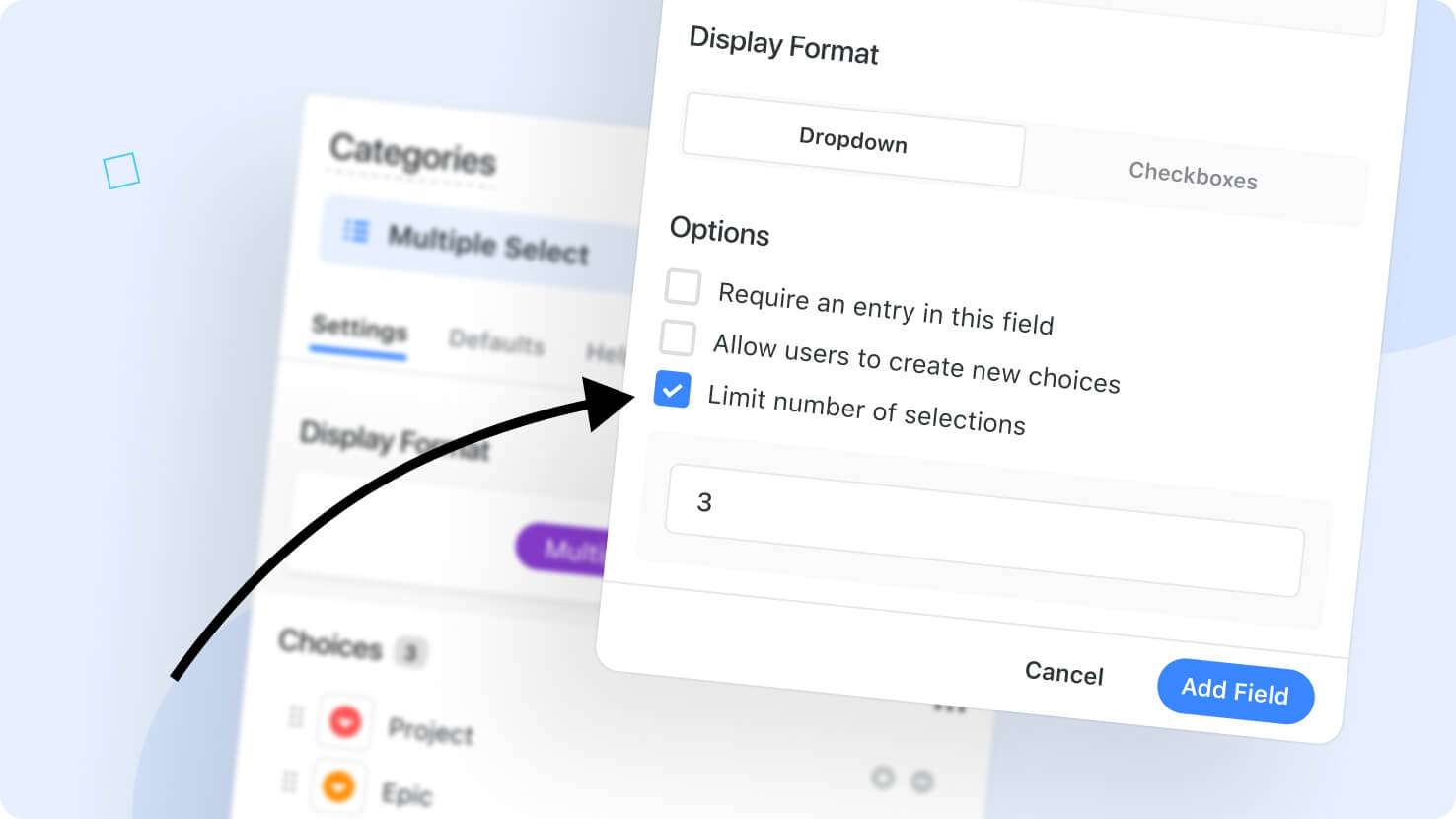 Whats New page - Limit Number of Selections