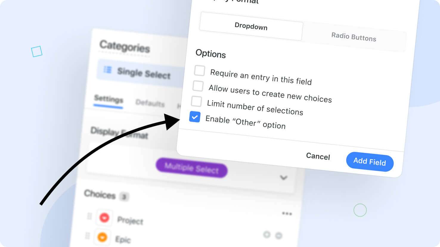 Whats New page - Single Select - Other Option