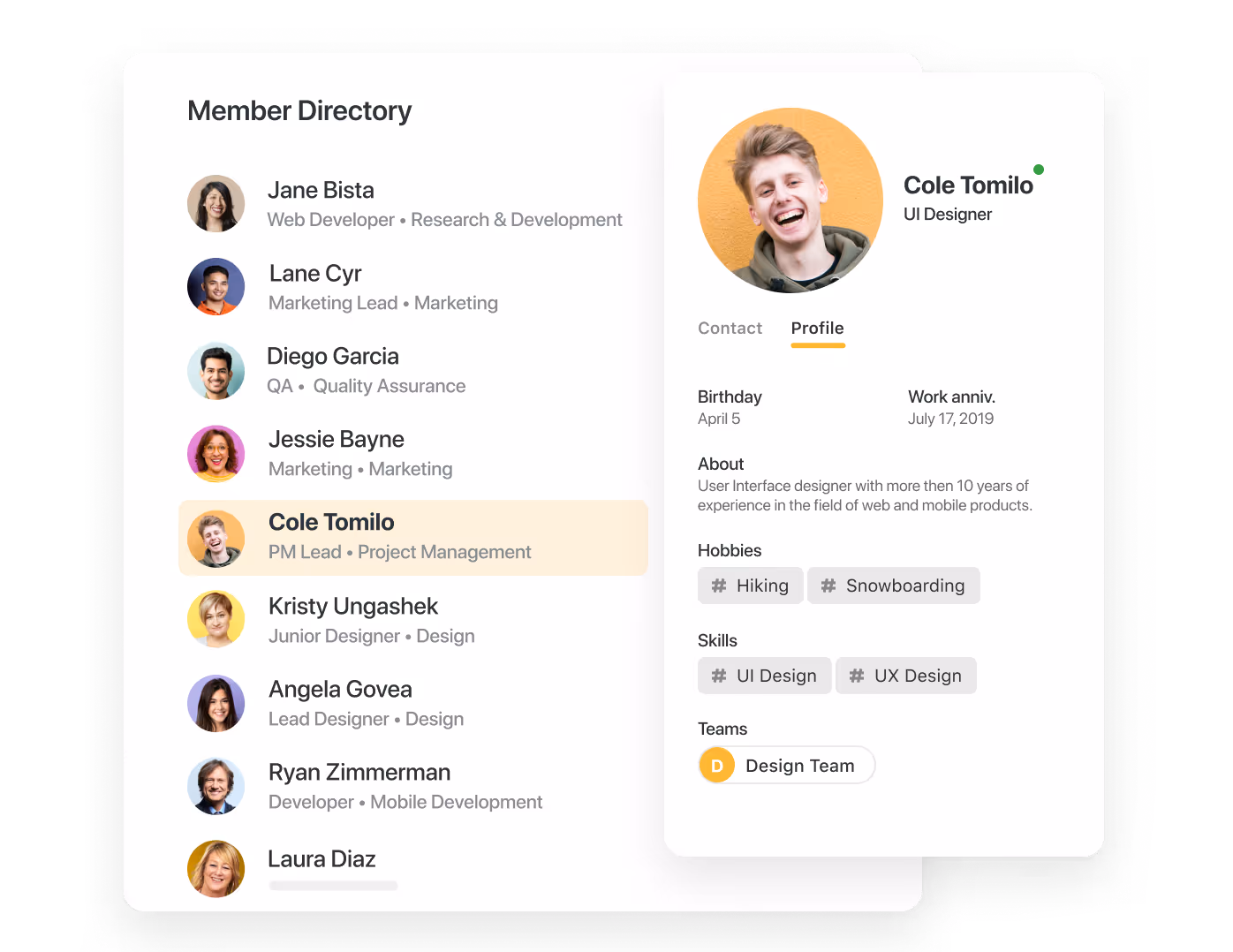 Member Directory