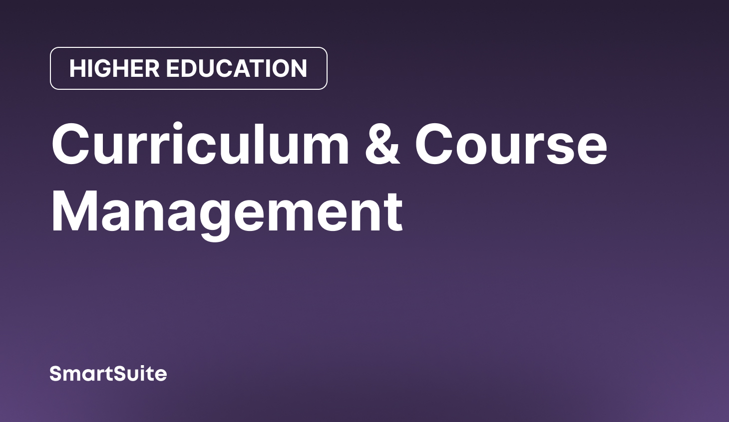 Curriculum & Course Management