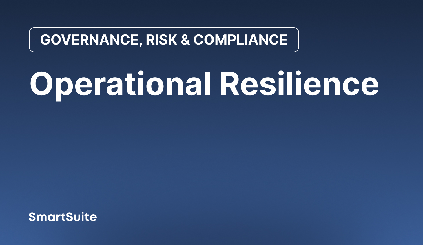 Operational Resilience