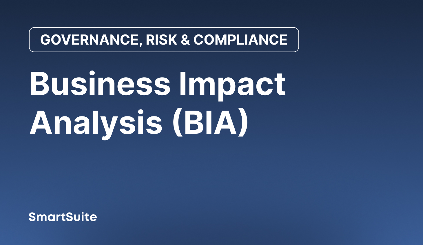 Business Impact Analysis