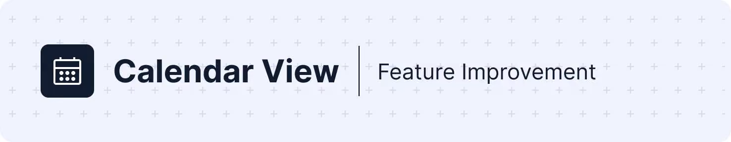 Calendar View