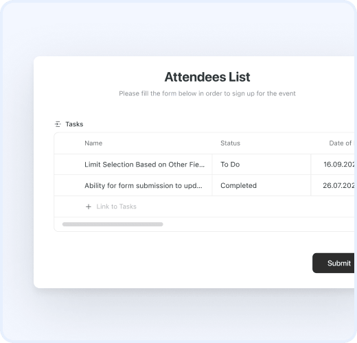 Forms: Linked Record Table Display