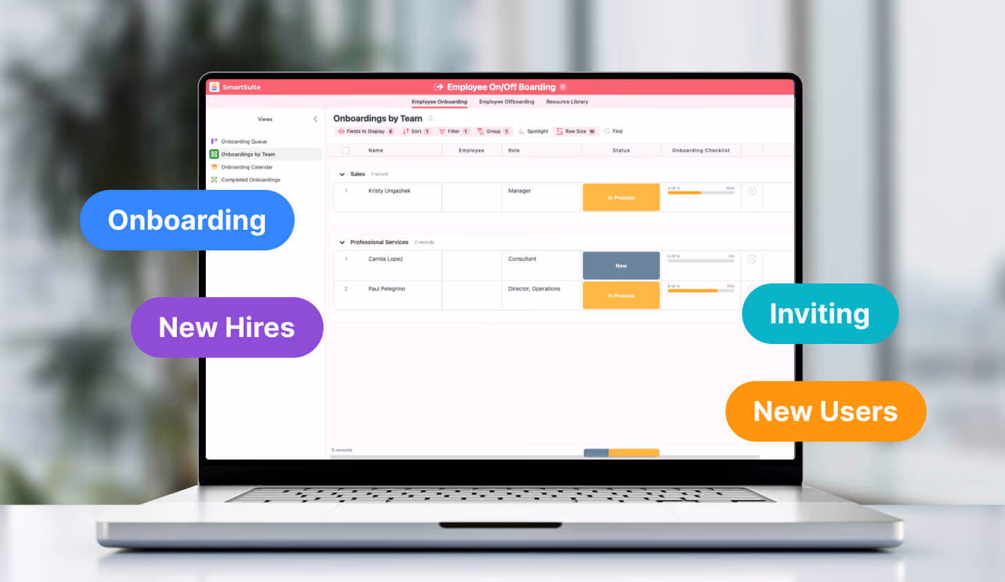 SmartSuite Showcase | Onboarding New Hires & Inviting Users to SmartSuite