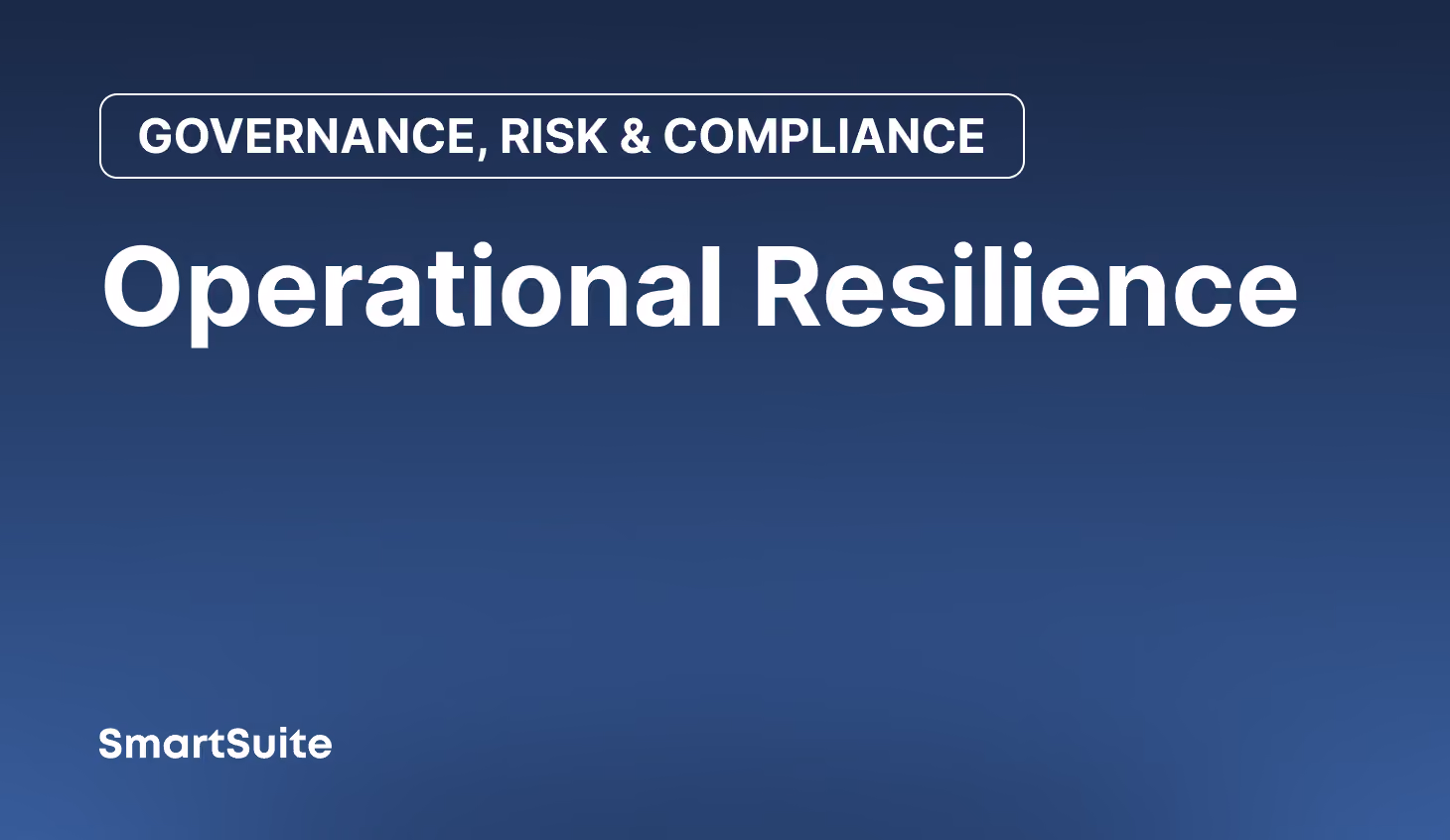 Operational Resilience
