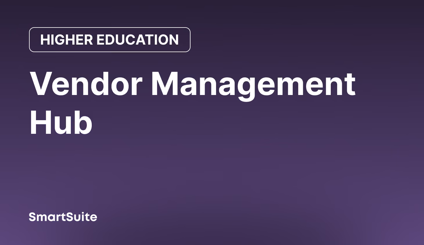 Vendor Management Hub