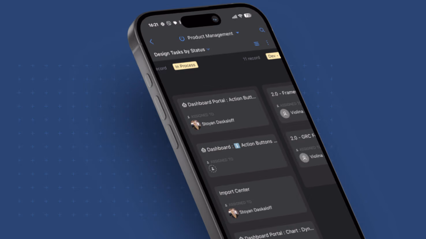 Mobile: Kanban View