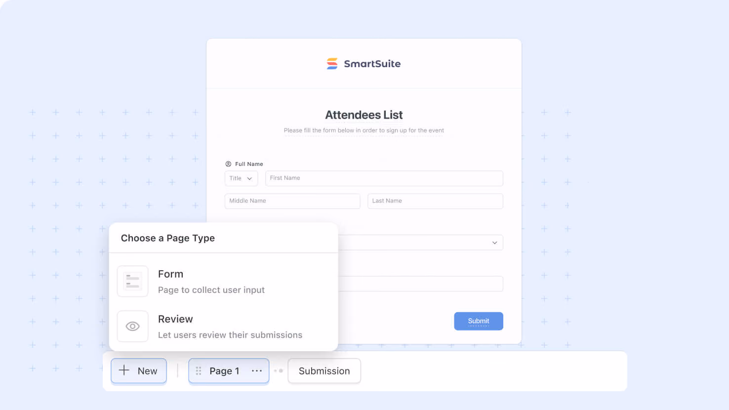 Forms: Support for Multiple Pages