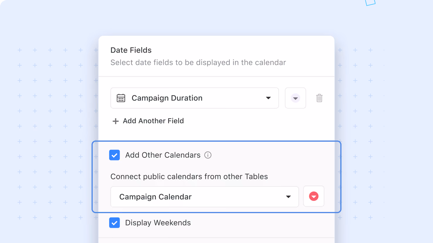 Calendar View: Support for Cross-Solution Calendars