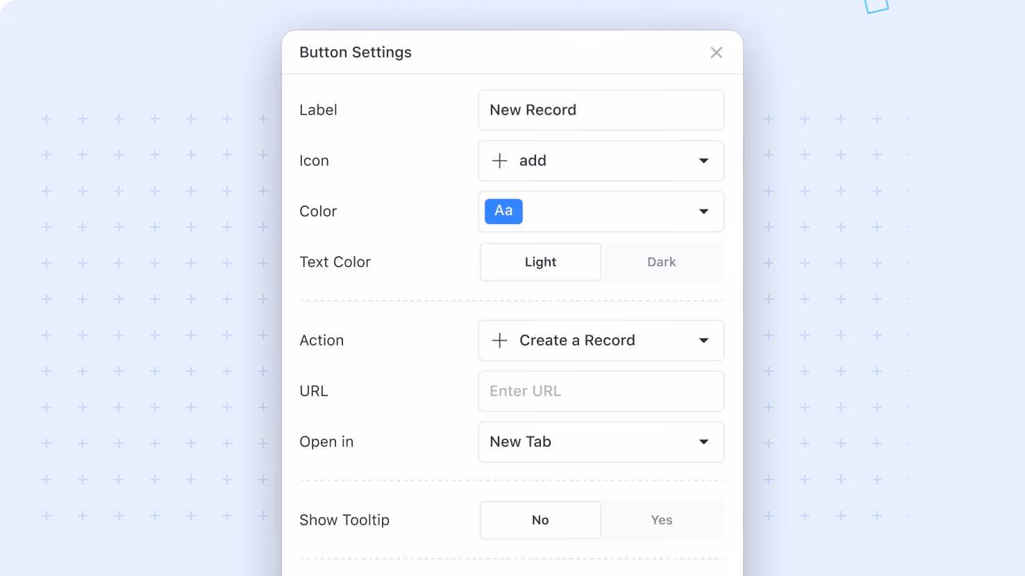 View Based Widgets: Support for Custom Buttons