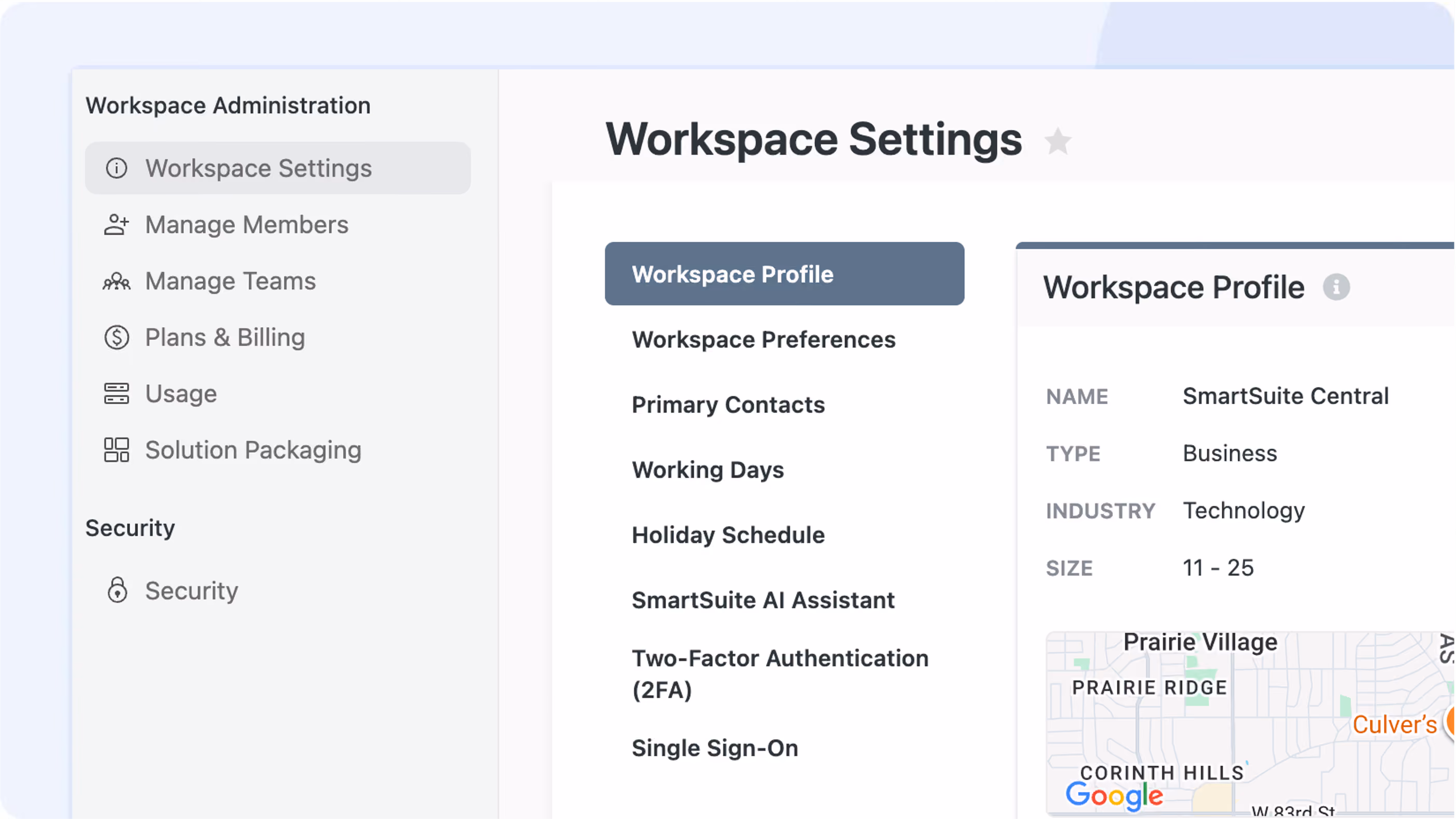 Workspace Administration Redesign